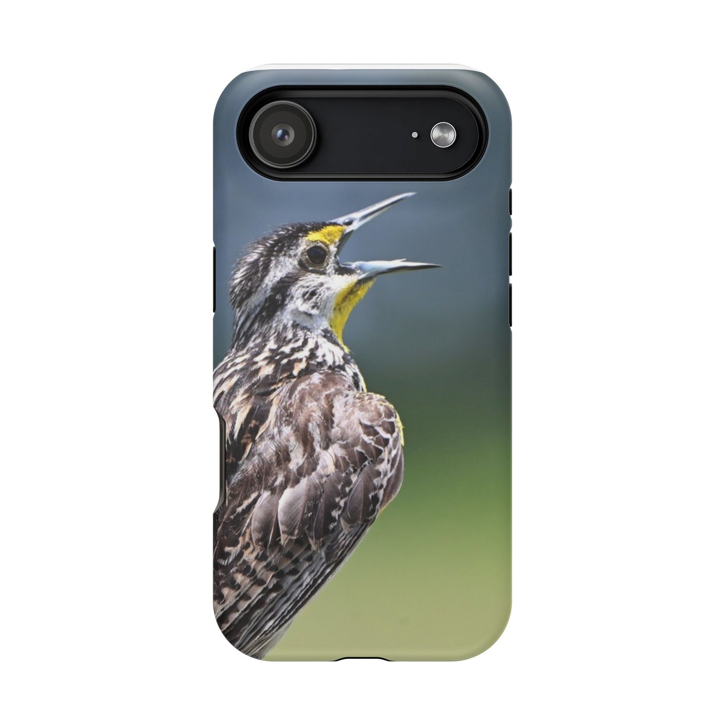 Western Meadowlark Photo Phone Case — Impact-Resistant Protective Cover