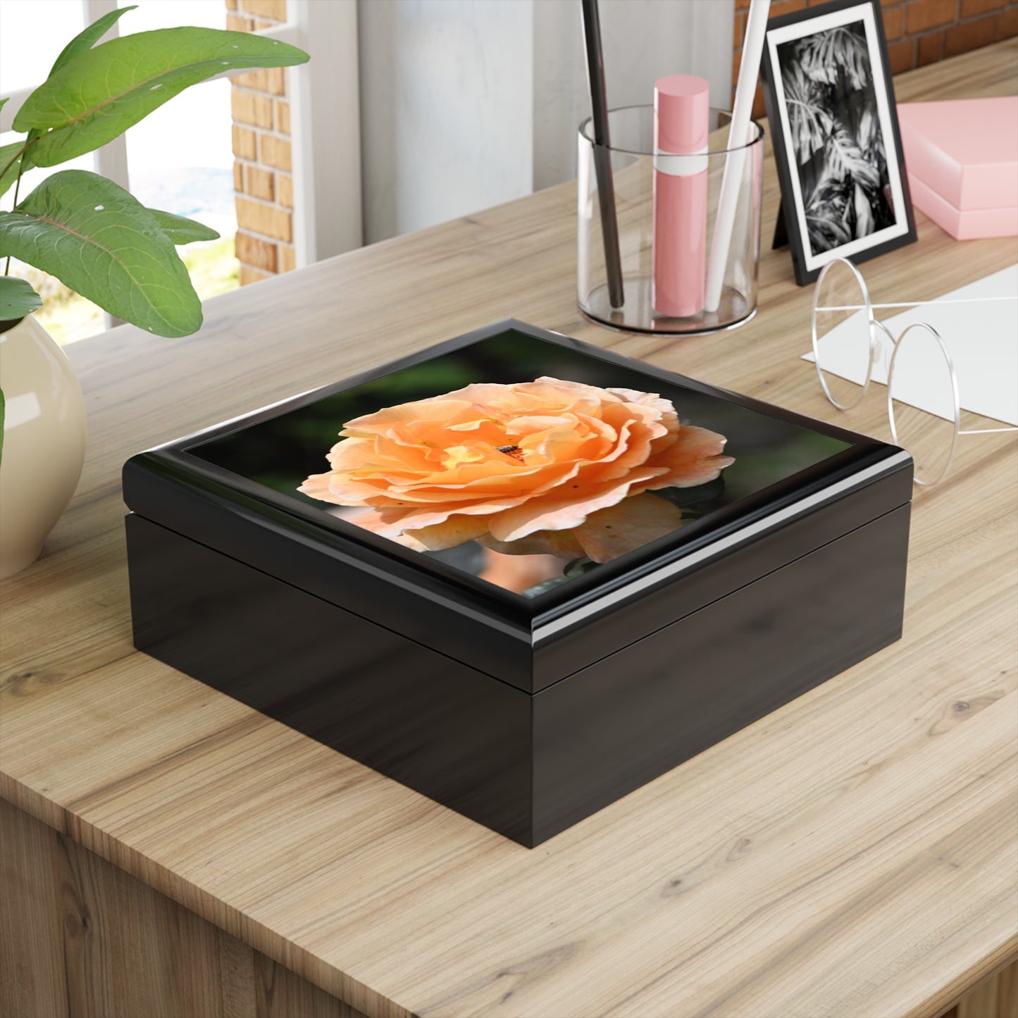 Elegant Floral Jewelry Box, Decorative Storage, Gifts for Her, Mother's Day, Wedding Keepsake, Home Decor