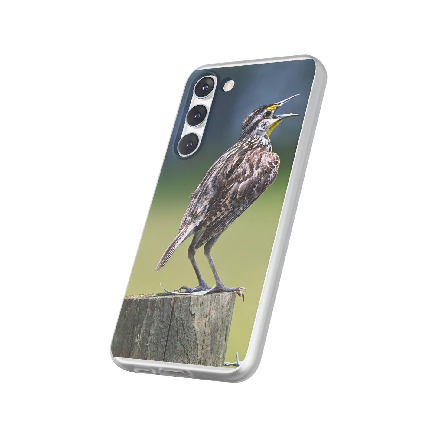 Singing Meadowlark Phone Case – Nature Bird Photo Flexi Case