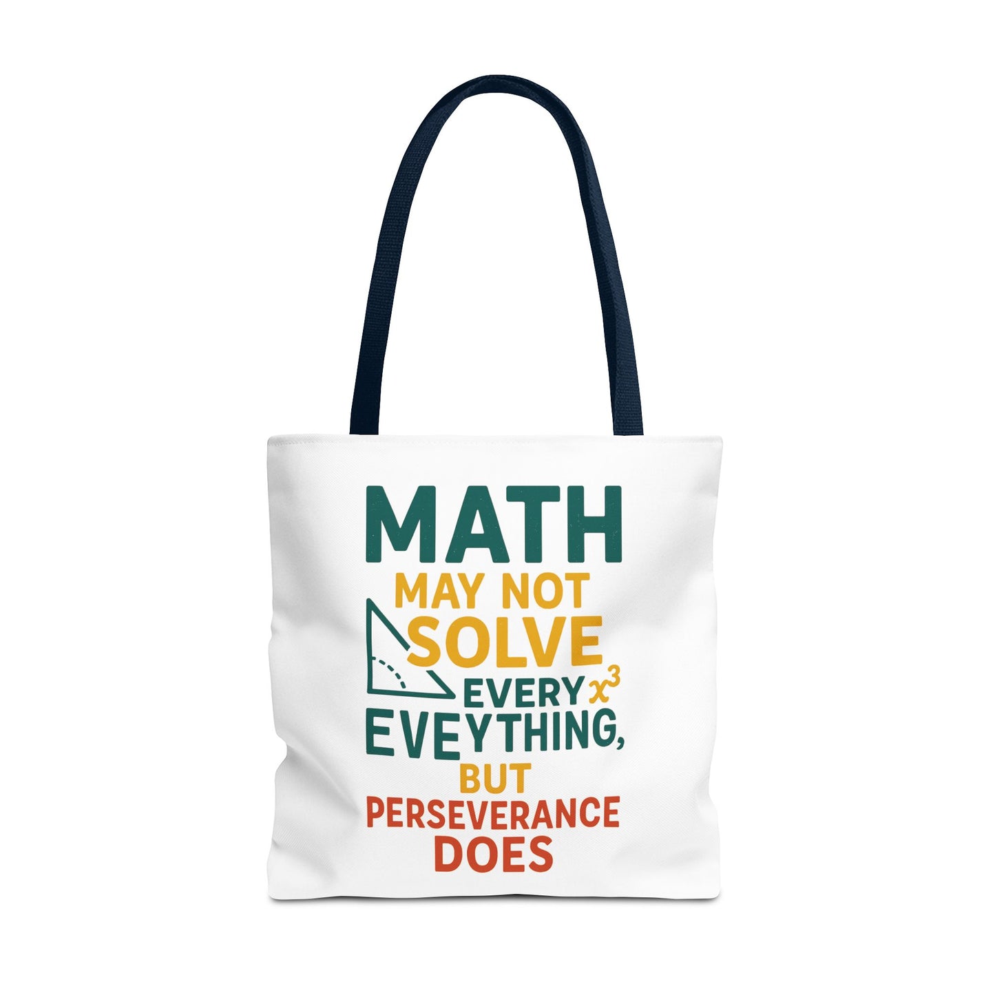 Inspirational Math Tote Bag, Motivational Carry-all, Teacher's Gift, Student Accessory, Study Essentials, QR Code Bag