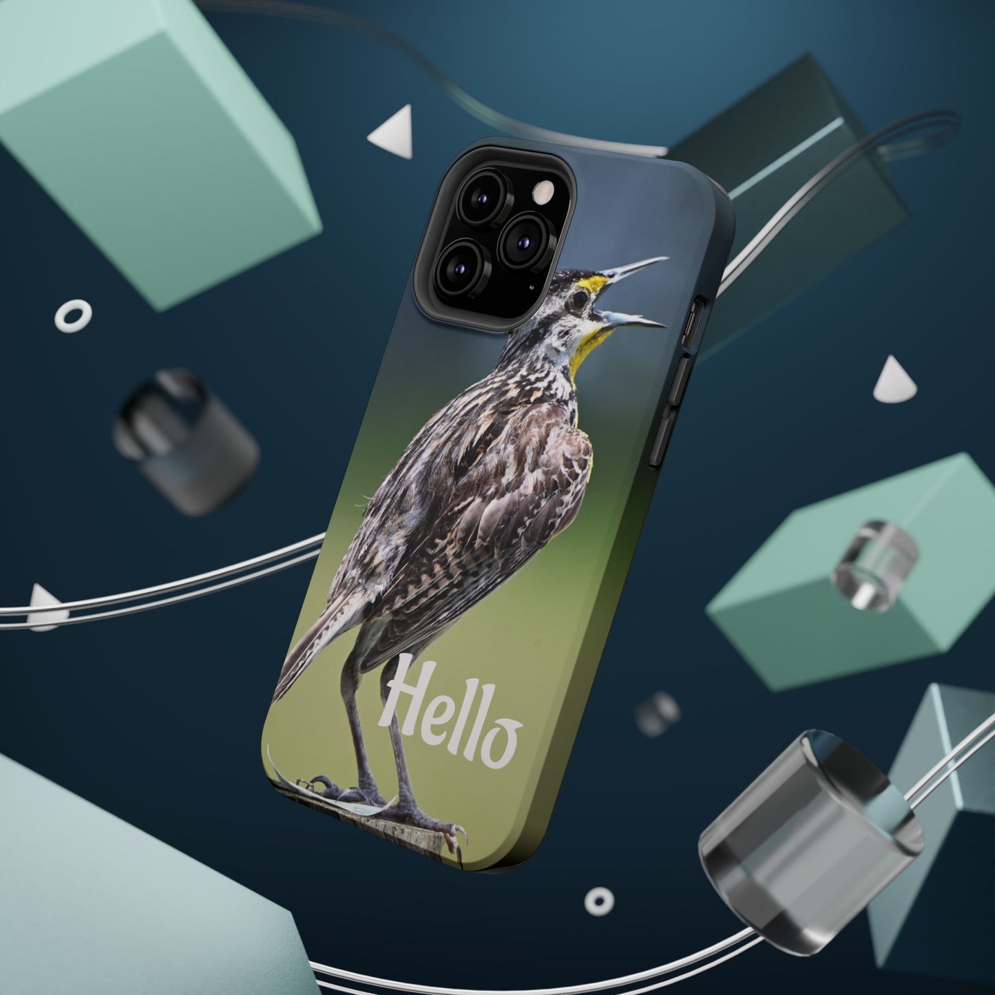 Bird-Themed Magnetic Tough Cases with 'Hello', Stylish Phone Protectors, Gifts for Nature Lovers, Birdwatching Accessories, Wildlife [...]