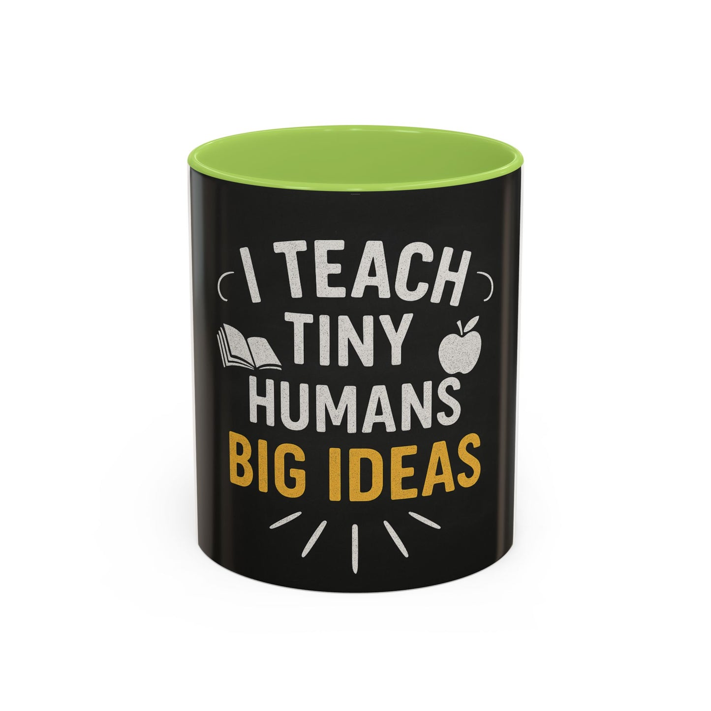 Teacher's Motivational Coffee Mug | I Teach Tiny Humans Big Ideas | Gift for Educators, Classroom Decor, School Supplies