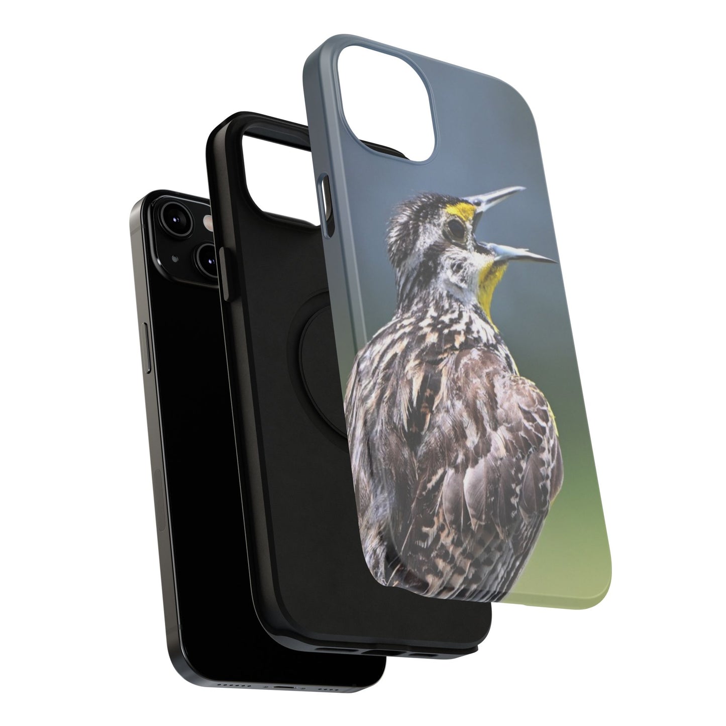 Western Meadowlark Photo Phone Case — Impact-Resistant Protective Cover