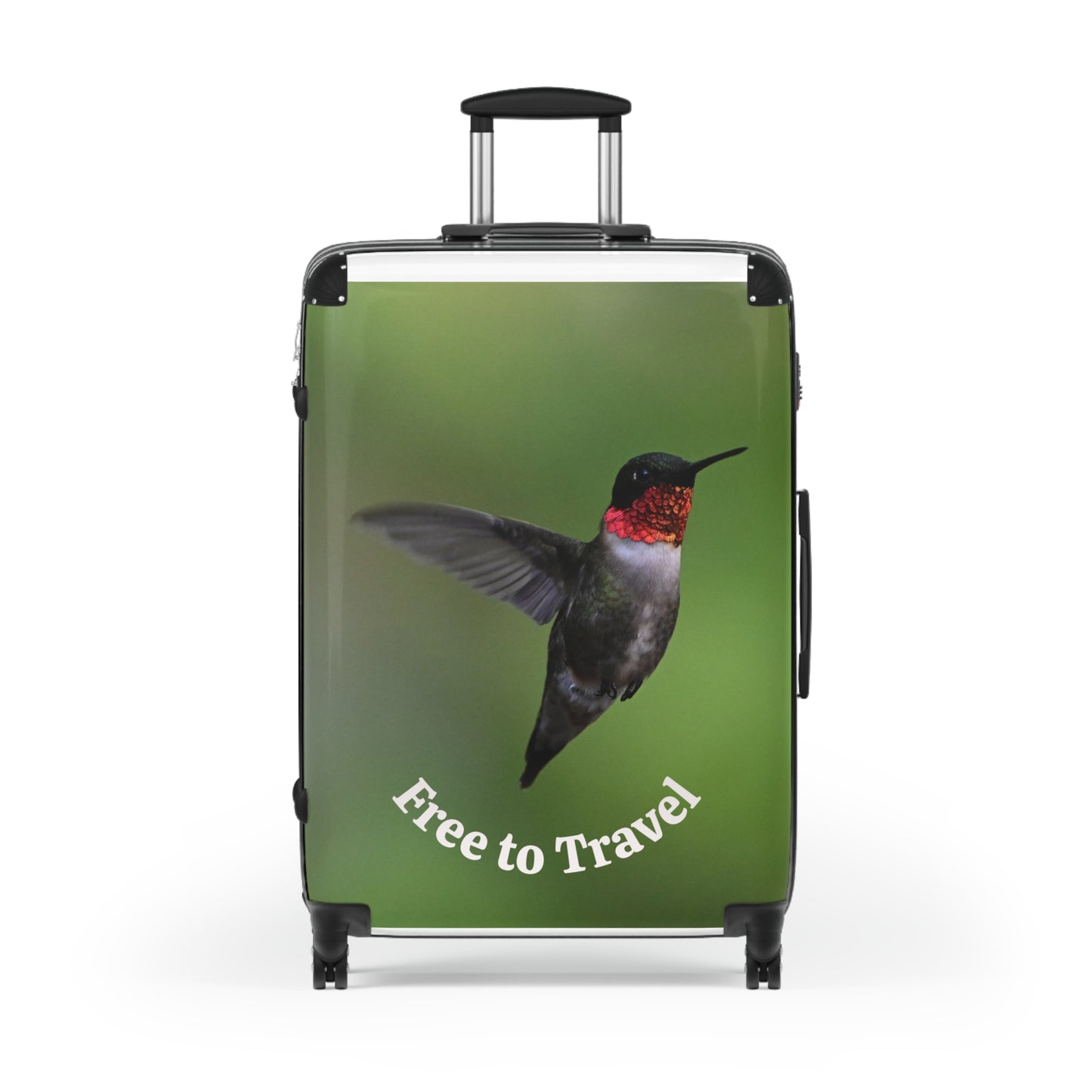 Vibrant Bird Print Suitcase - Travel Luggage for Nature Lovers, Adventure Gear, Stylish Carry-On, Gift for Travelers, Vacation Essentials