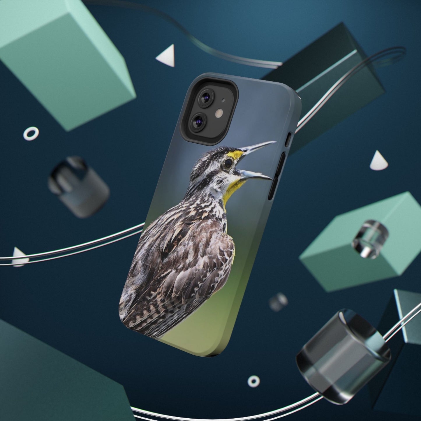 Western Meadowlark Photo Phone Case — Impact-Resistant Protective Cover
