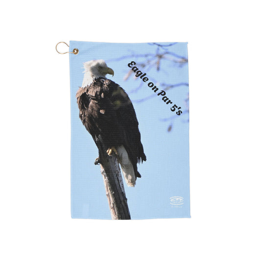 Eagle Golf Towel, Motivational Golf Gift, Eagle Design on Golf Towel, Sports Towel, Unique Golf Accessories