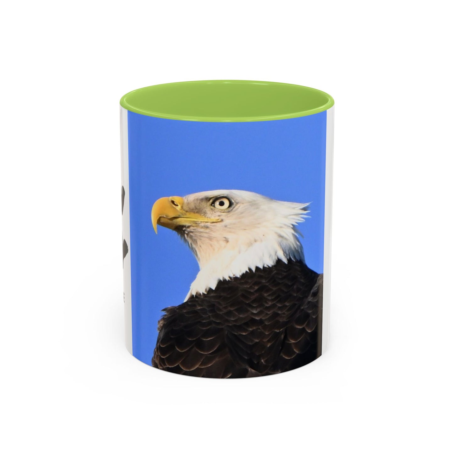 Bald Eagle Accent Coffee Mug – Patriotic Wildlife Ceramic 11/15oz
