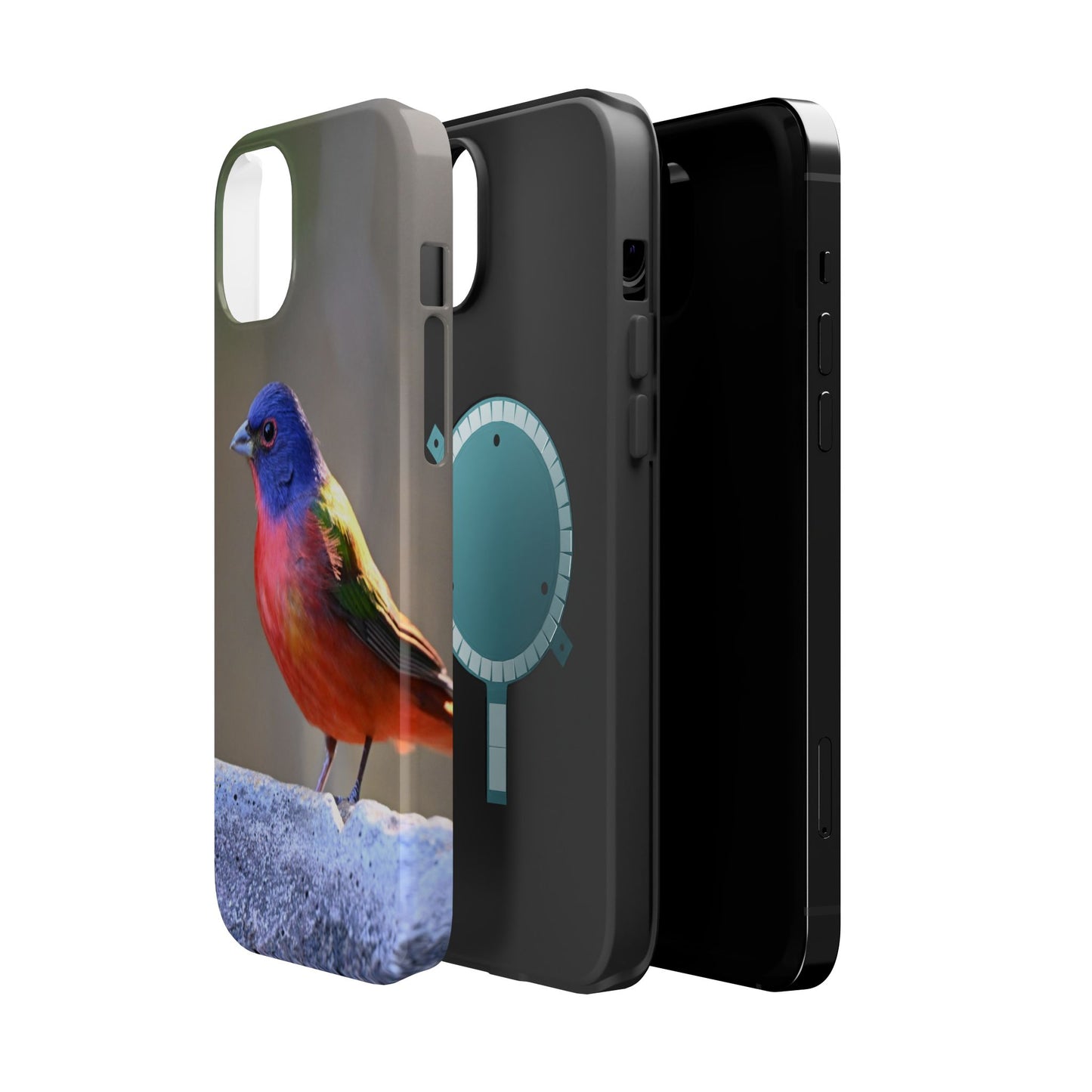 Colorful Bird Phone Case, Magnetic Tough Cases, Nature Lover Gift, Wildlife Phone Cover, Eco-Friendly Tech Accessories