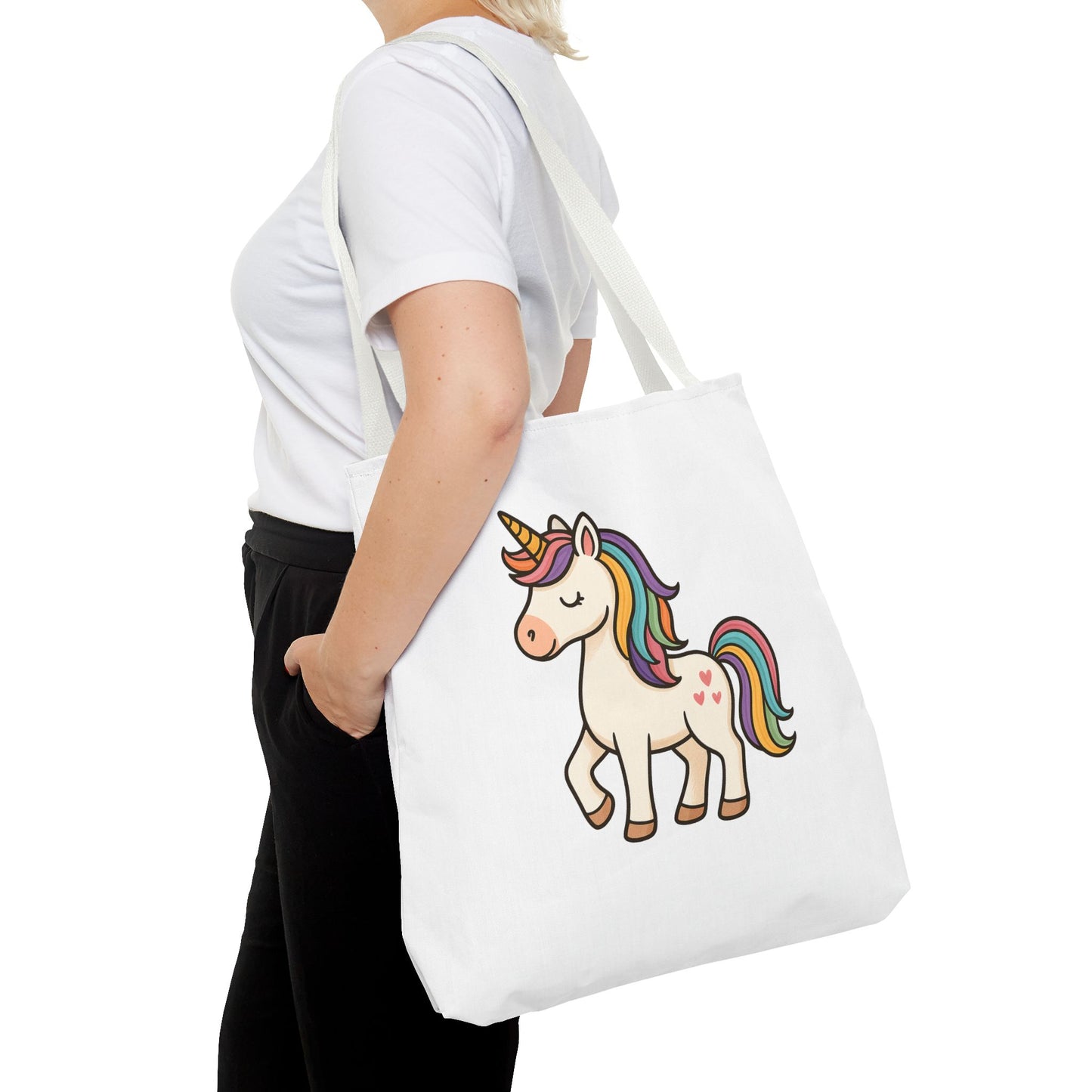 Whimsical Unicorn Tote Bag, Cute Daily Purse, Artsy Gift, Eco-Friendly Shopper, Fun Beach Bag, Magical Adventure Companion