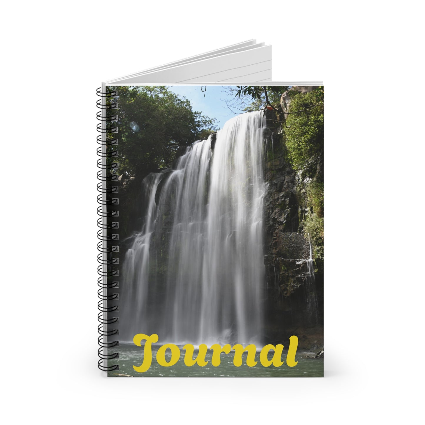 Waterfall Journal — Spiral Ruled Notebook for Travel, Nature & Mindfulness