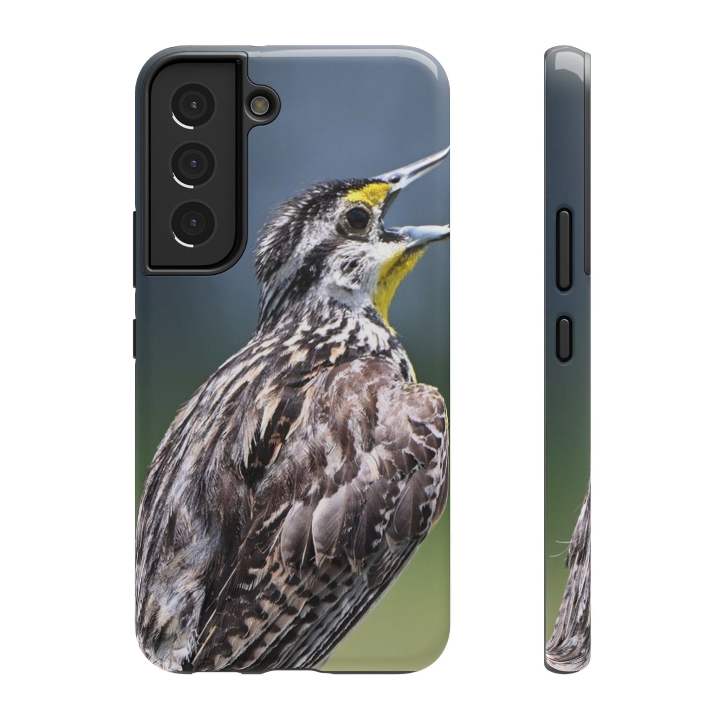 Western Meadowlark Photo Phone Case — Impact-Resistant Protective Cover