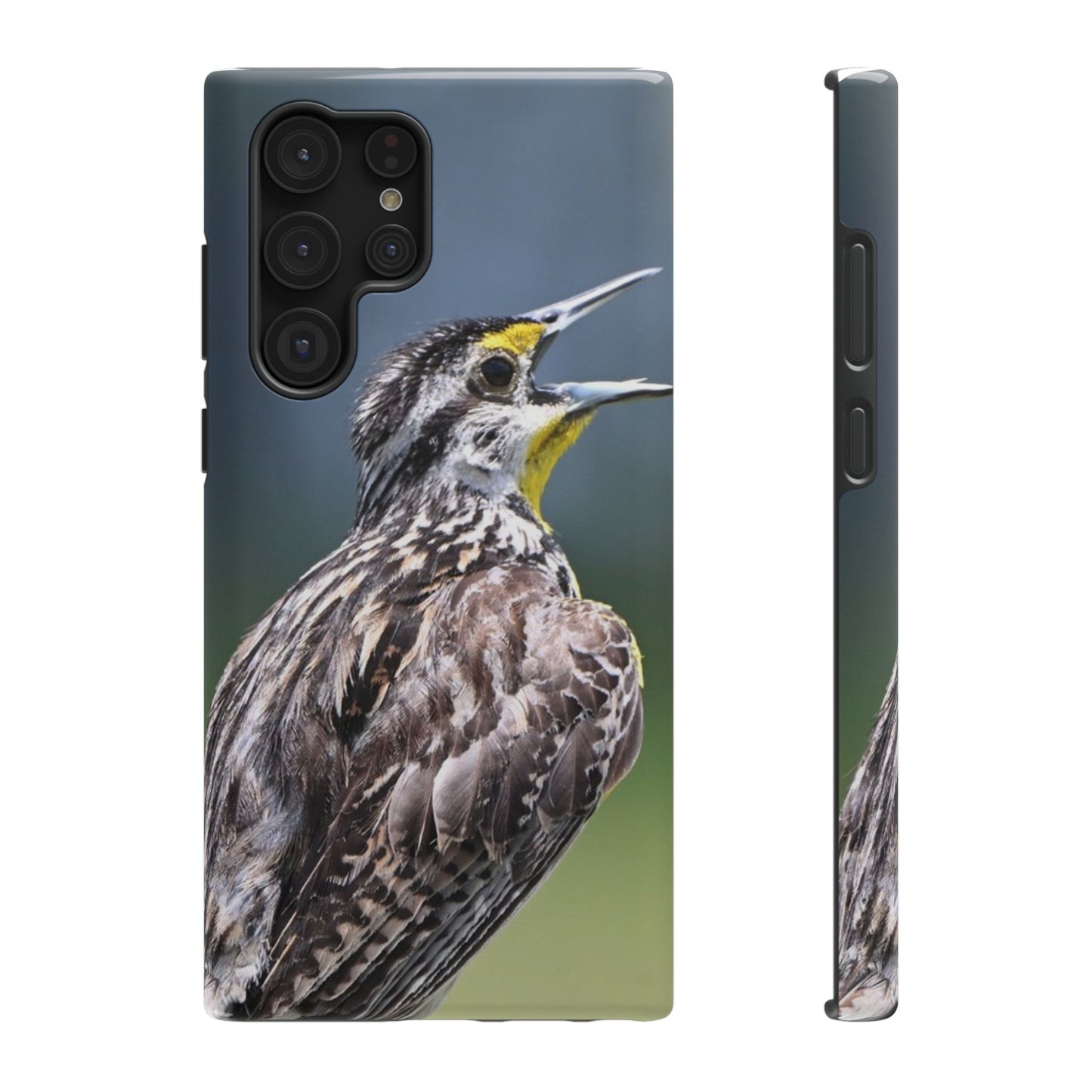 Western Meadowlark Photo Phone Case — Impact-Resistant Protective Cover