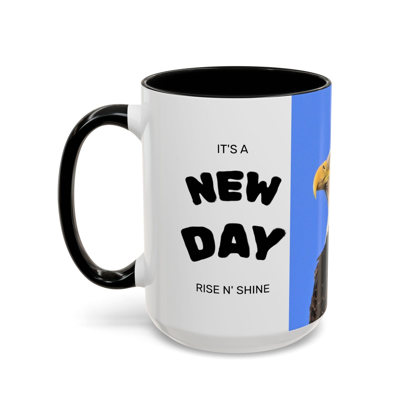 Bald Eagle Accent Coffee Mug – Patriotic Wildlife Ceramic 11/15oz