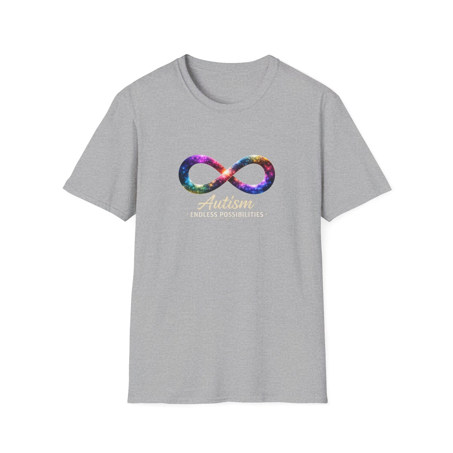Autism Infinity Symbol T-Shirt — Colorful Galaxy Neurodiversity Tee