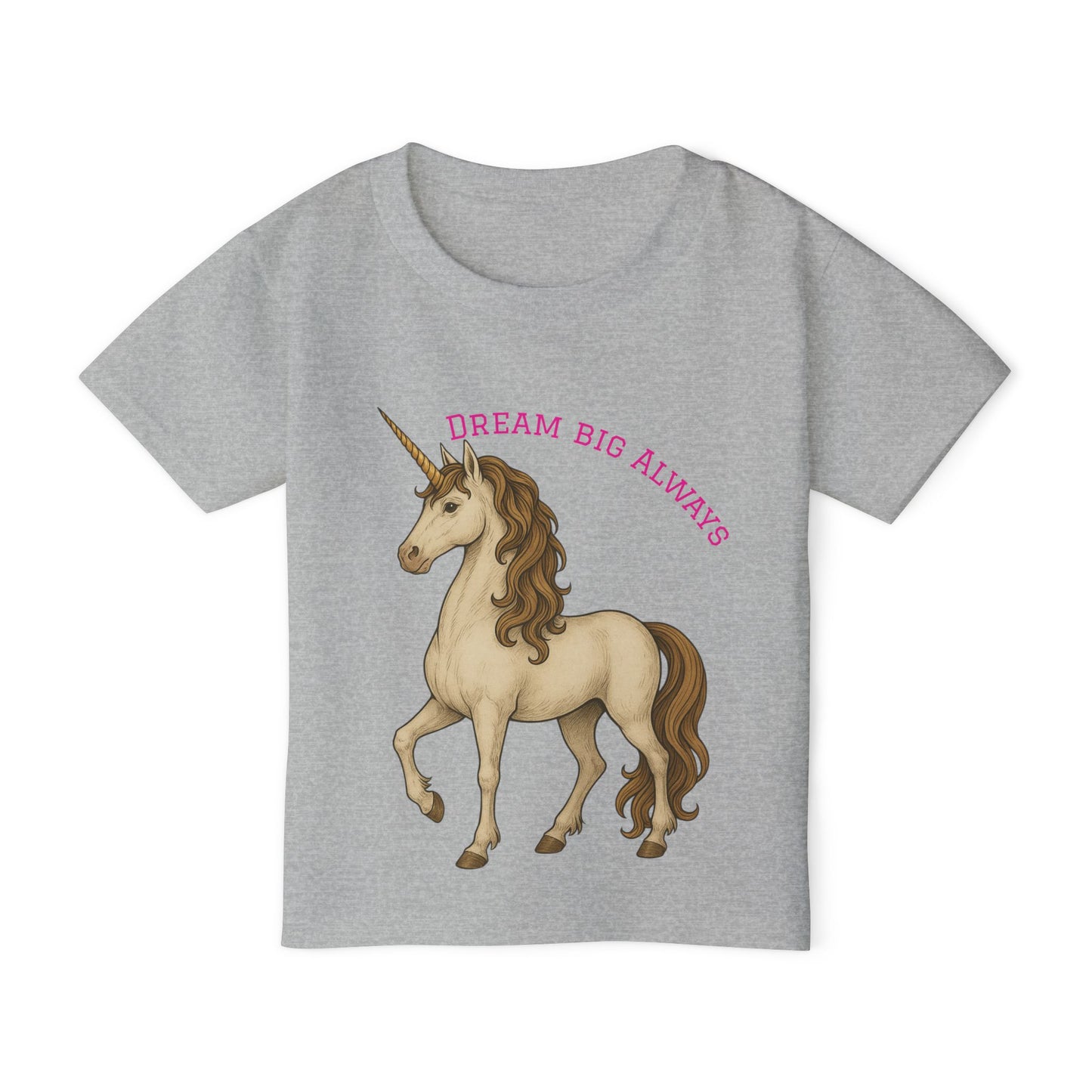Toddler T‑Shirt — "Dream Big Always" Unicorn Graphic