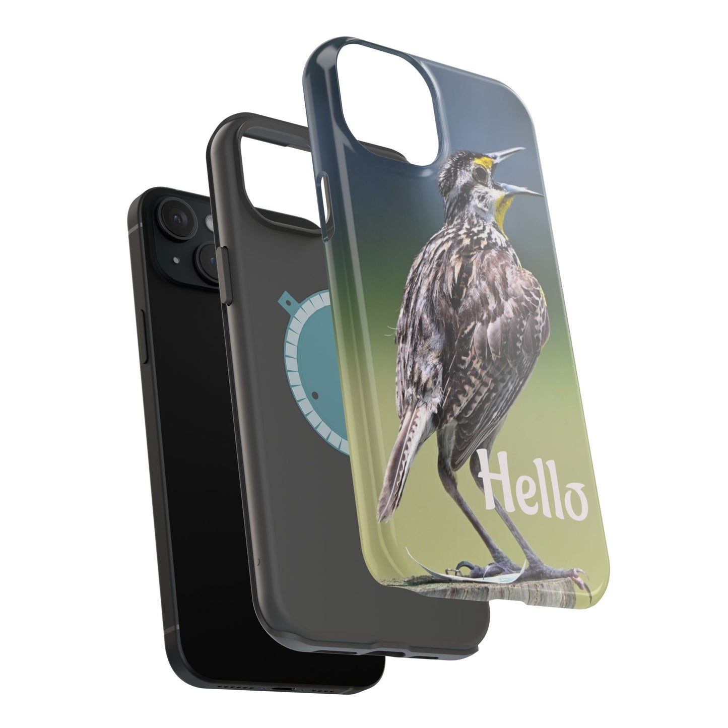 Bird-Themed Magnetic Tough Cases with 'Hello', Stylish Phone Protectors, Gifts for Nature Lovers, Birdwatching Accessories, Wildlife [...]