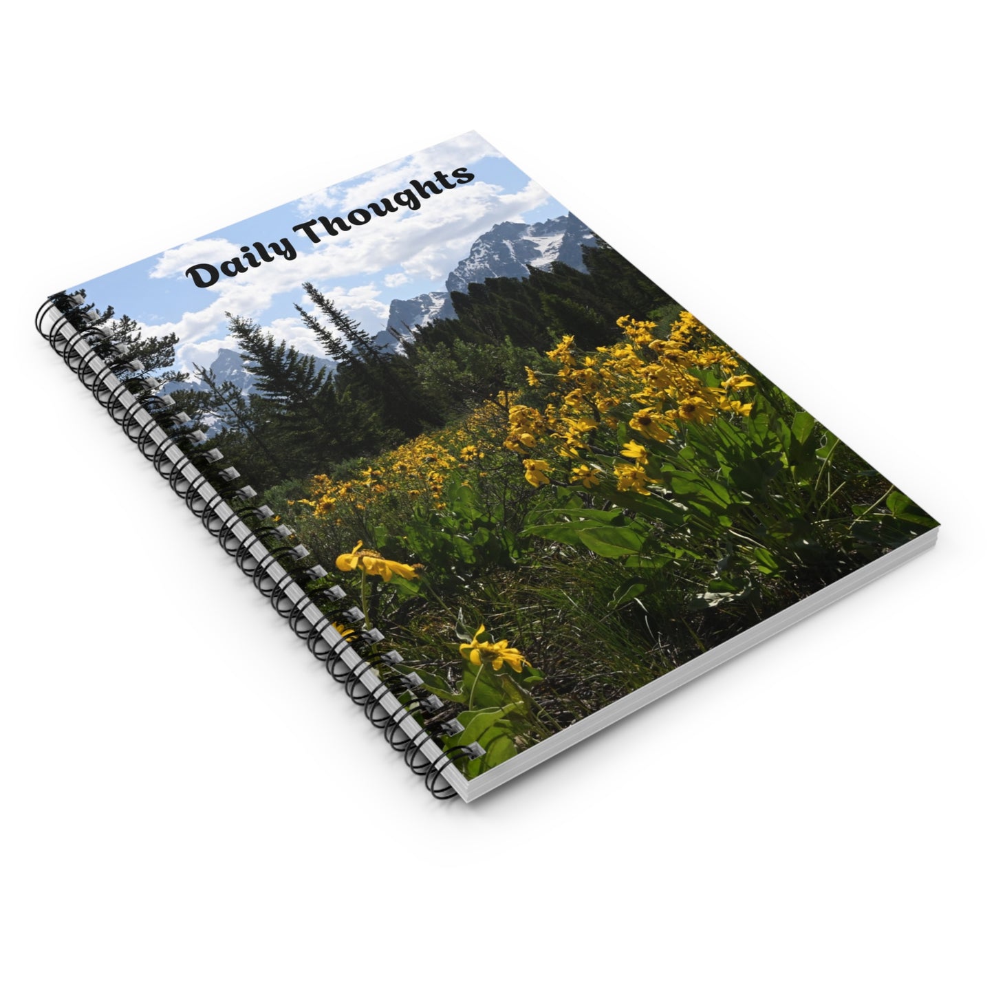 Nature-Inspired Spiral Notebook - Daily Thoughts Journal for Creative Minds, Writing, Note-taking, Gift for Students, Nature Lovers