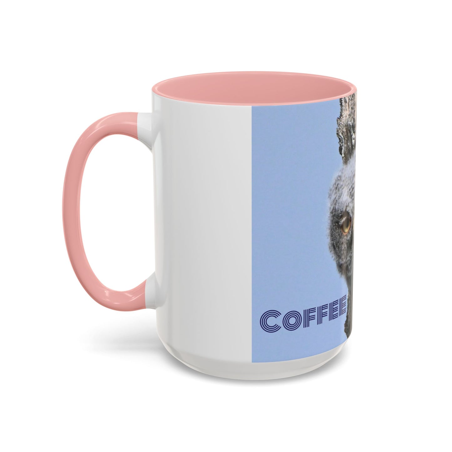 Accent Coffee Mug with Owl Design, Perfect Gift for Coffee Lovers, Home Office Decor, Nature Enthusiast Gift, Animal Lover Mug