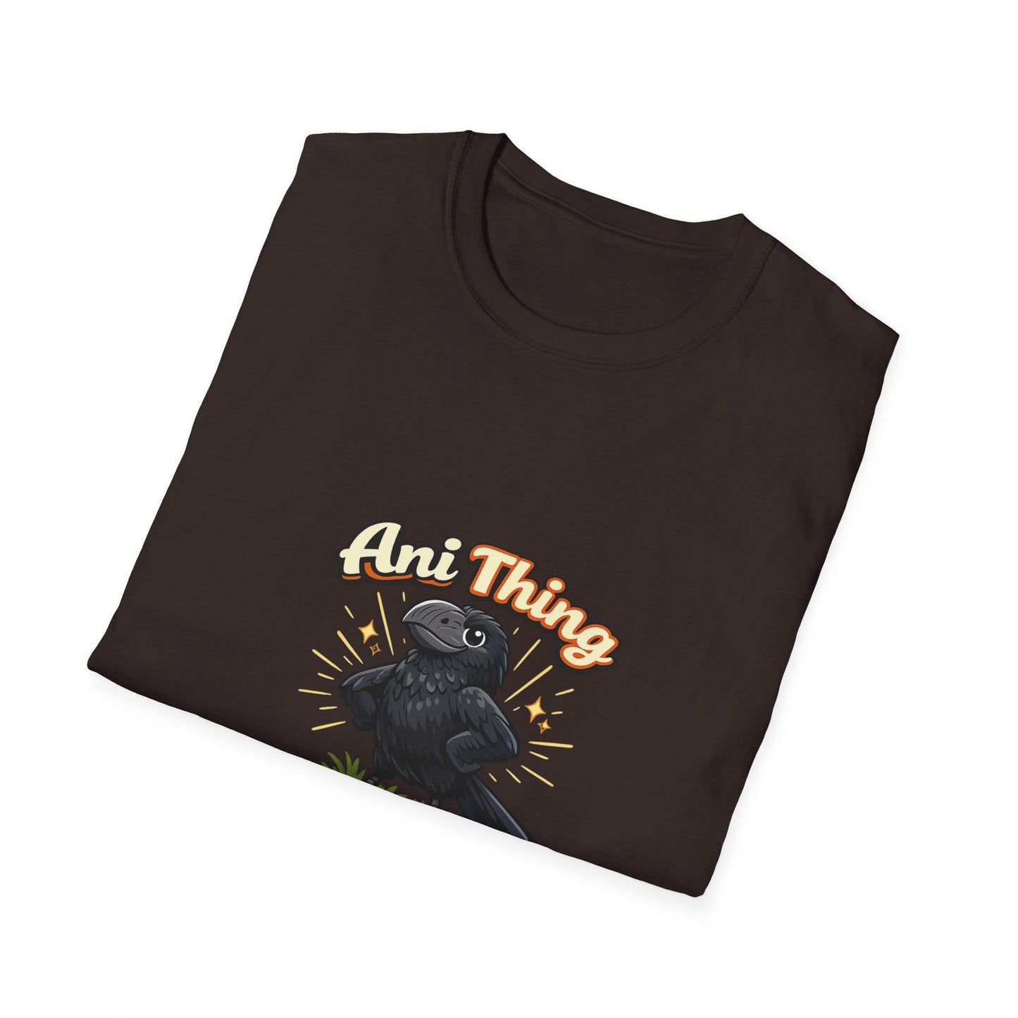Crow Enthusiasm T-Shirt — "Any Thing Is Possible" Retro Graphic