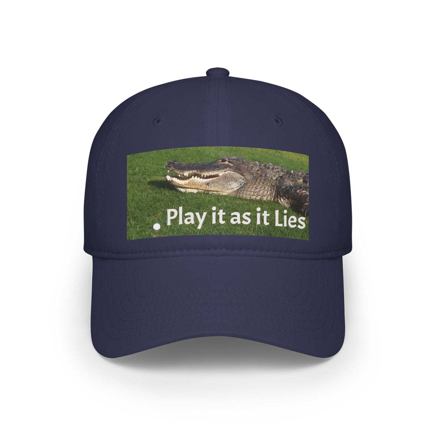 Play it as it Lies Baseball Cap, Casual Headwear for Golfers, Funny Golf Gift, Outdoor Sports Cap, Adjustable Red Cap