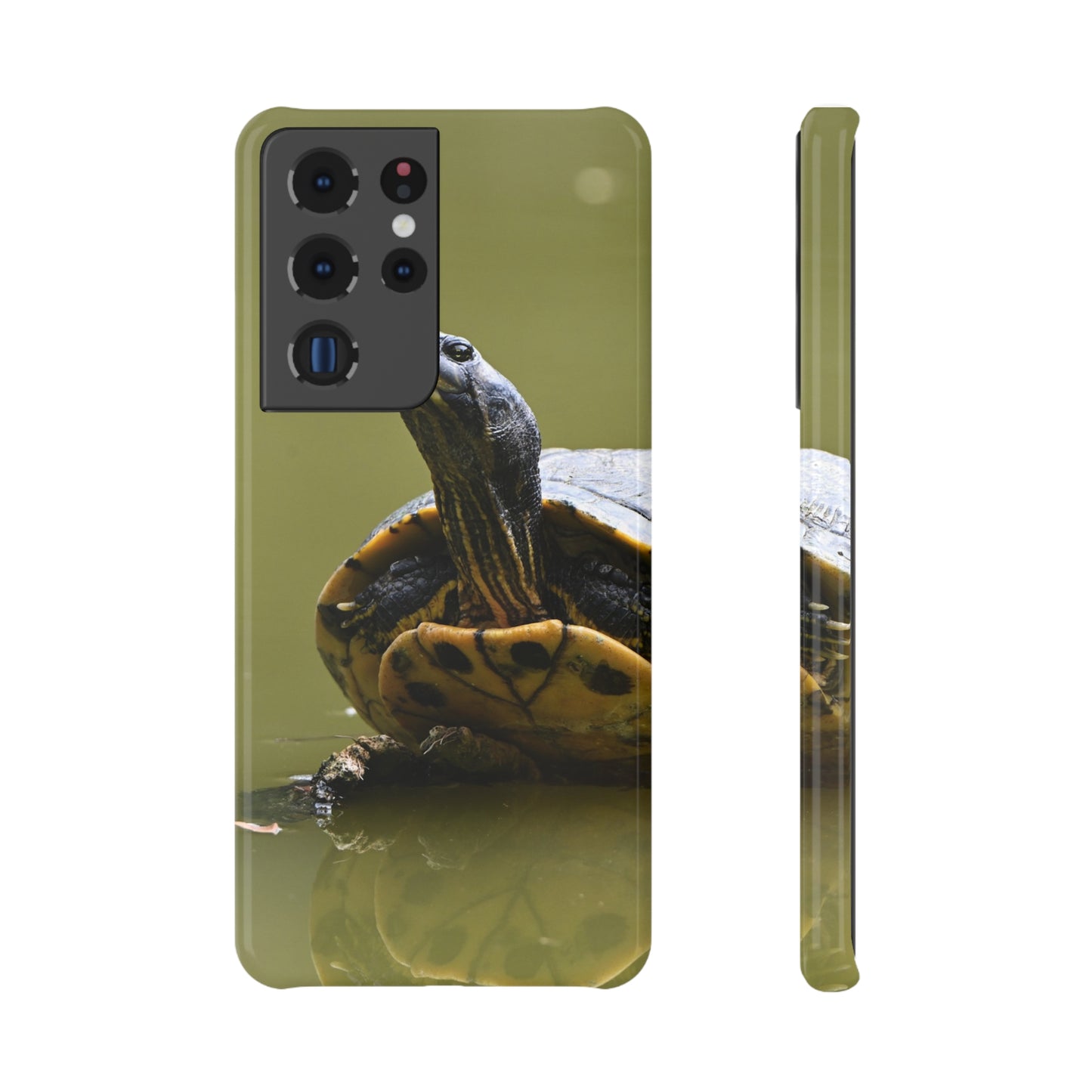 Nature-Inspired Slim Snap Case with Turtle Design