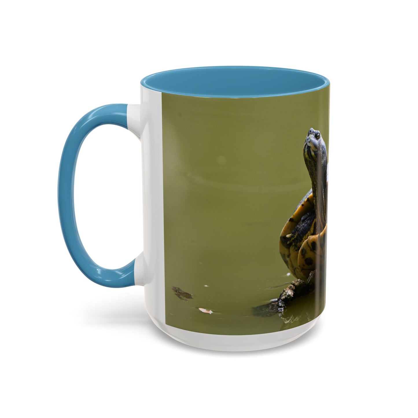 Turtle Coffee Mug — "Always Keep Your Head Up" Inspirational Accent Mug (11/15 oz)