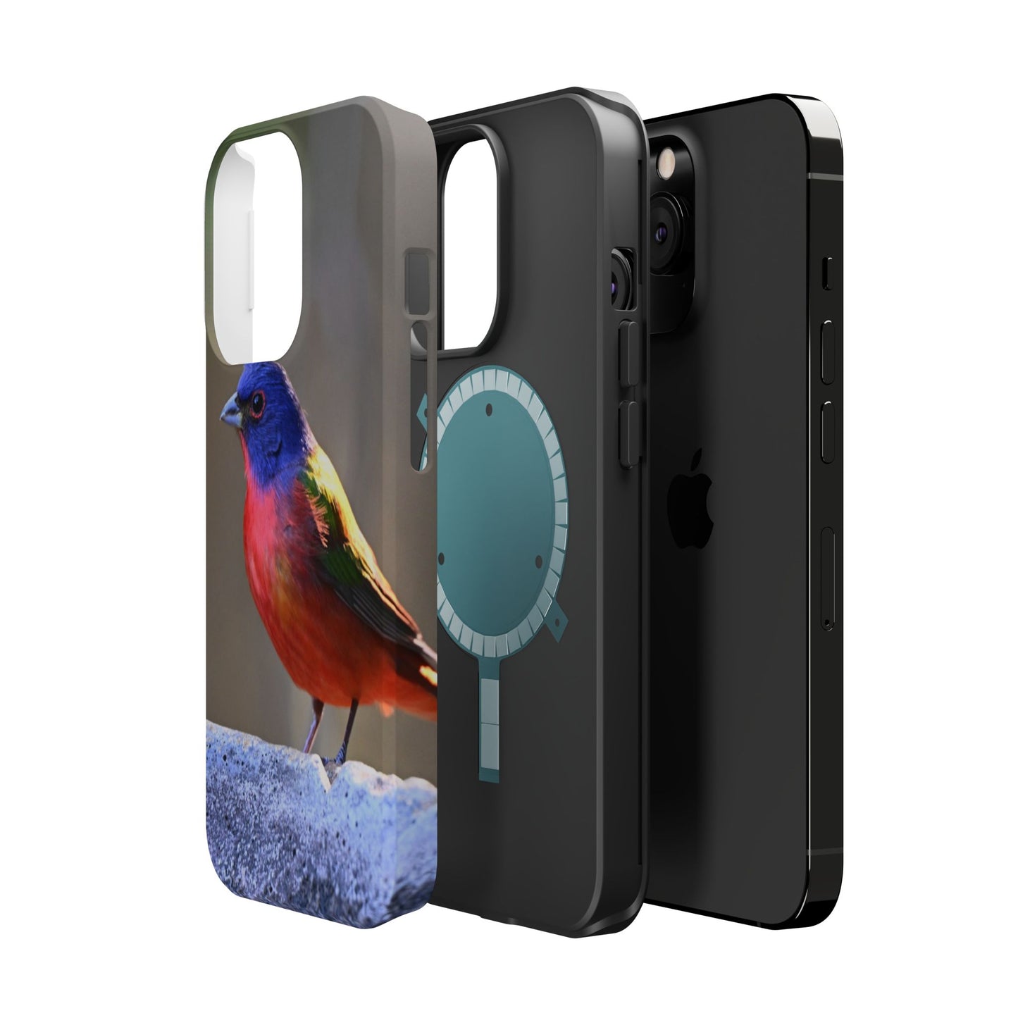 Colorful Bird Phone Case, Magnetic Tough Cases, Nature Lover Gift, Wildlife Phone Cover, Eco-Friendly Tech Accessories