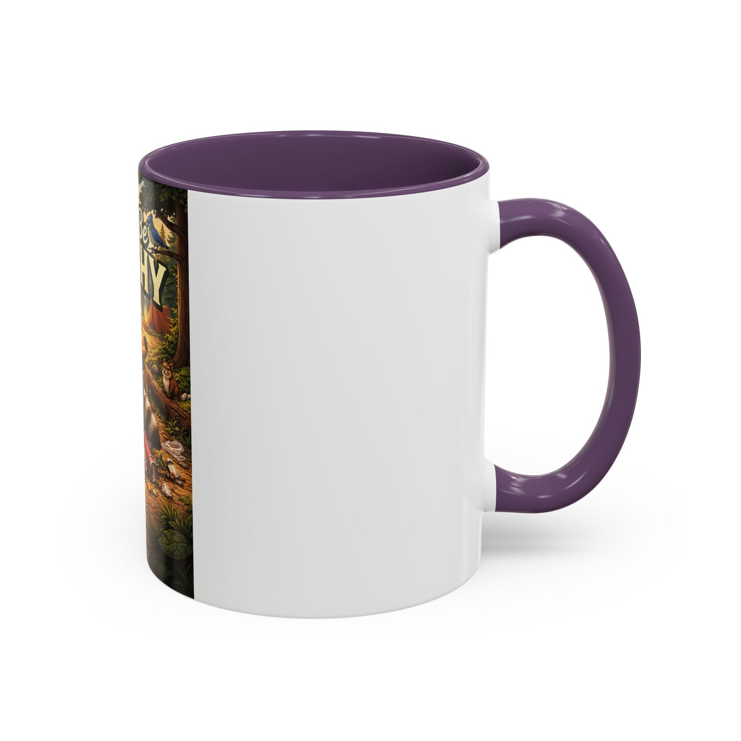 Don't Be Trashy Raccoon Coffee Mug (Accent, 11/15oz)