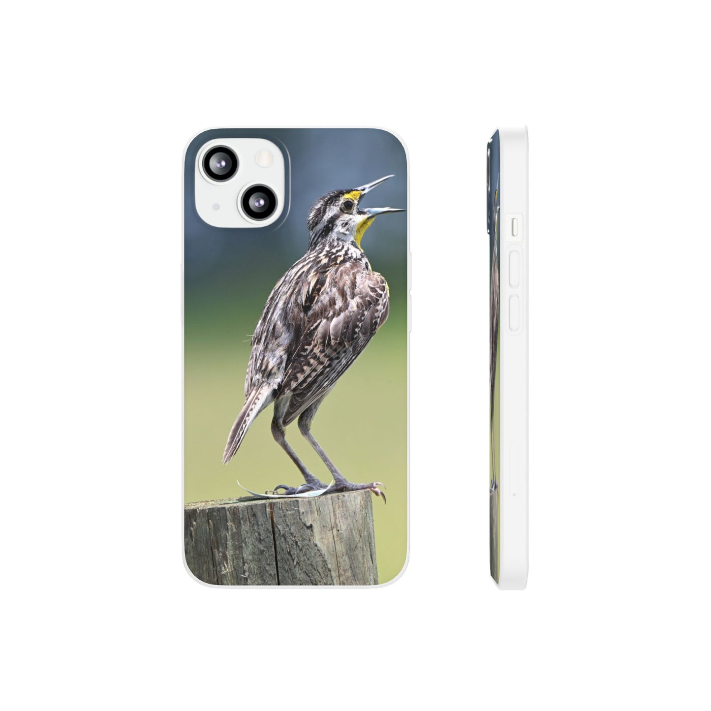 Singing Meadowlark Phone Case – Nature Bird Photo Flexi Case