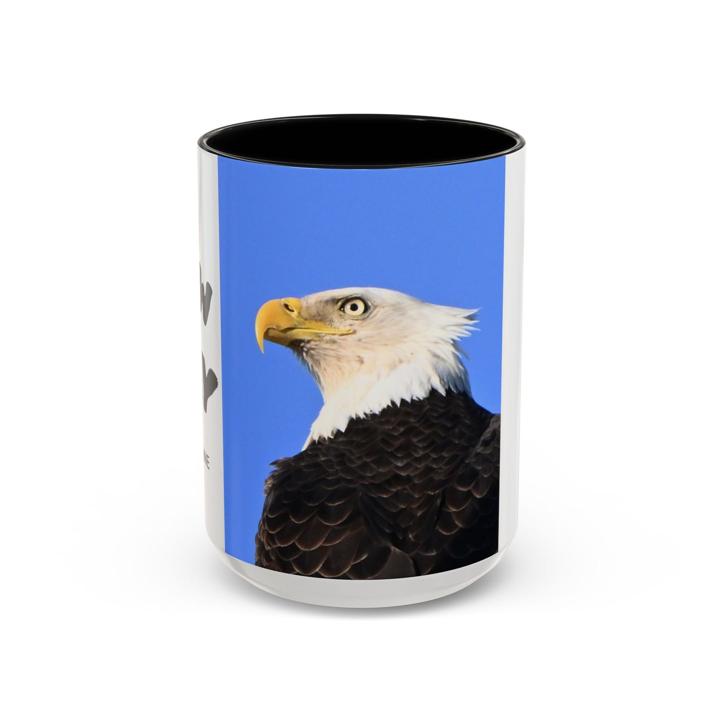 Bald Eagle Accent Coffee Mug – Patriotic Wildlife Ceramic 11/15oz