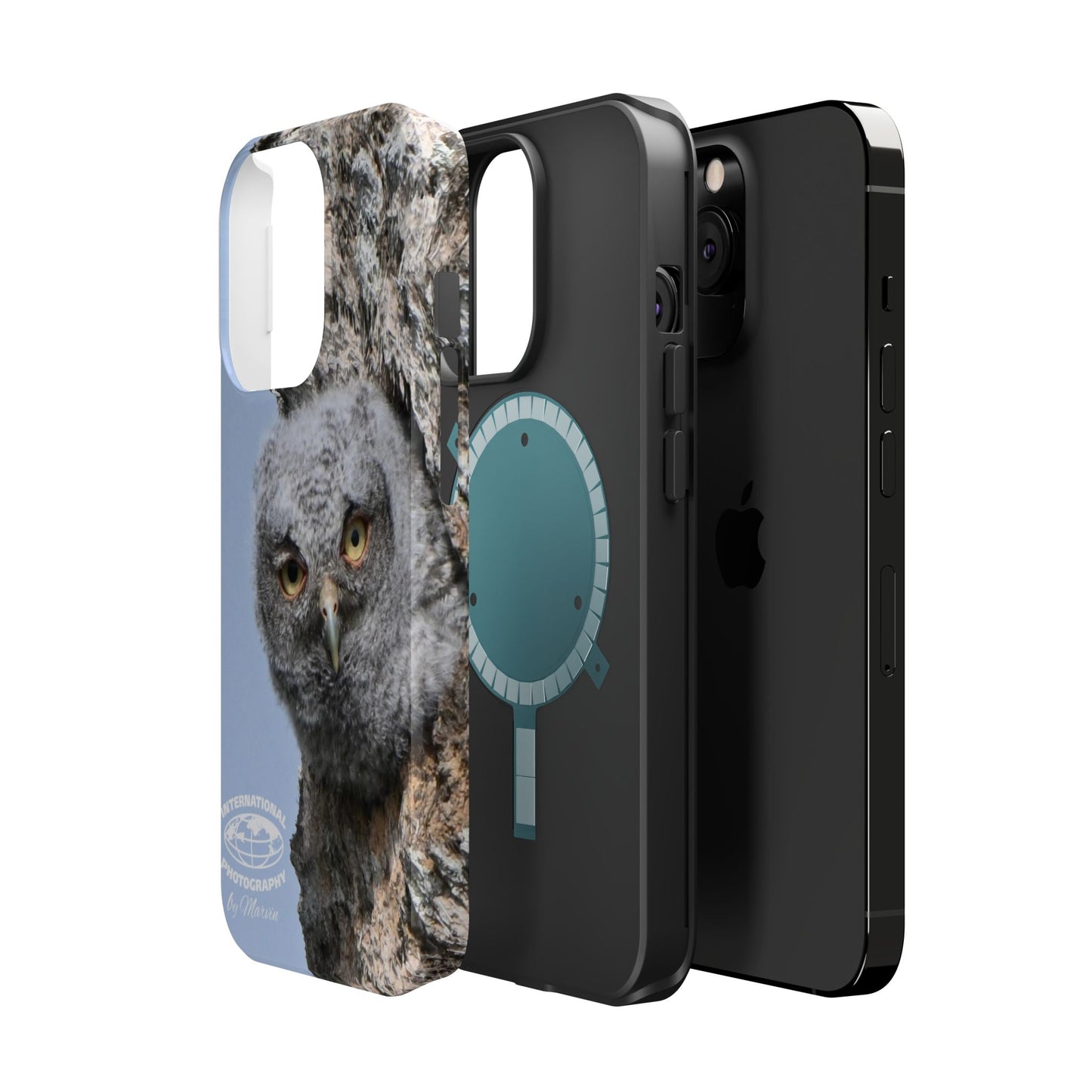 Owl Magnetic Tough Case, Wildlife Phone Case, Nature Lover Gift, Eco-Friendly Phone Cover, Customizable Phone Accessory