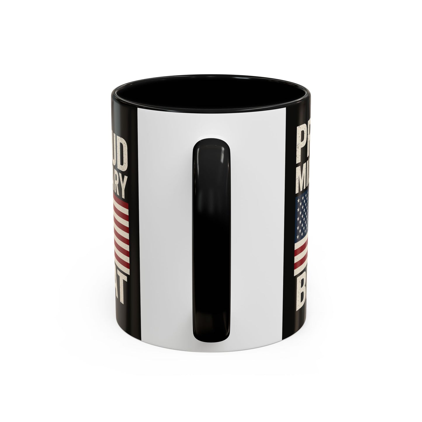 Proud Military Brat Coffee Mug, Veteran Appreciation Gift, Military Family Mug, USA Pride, Father's Day Gift, Patriotic Drinkware