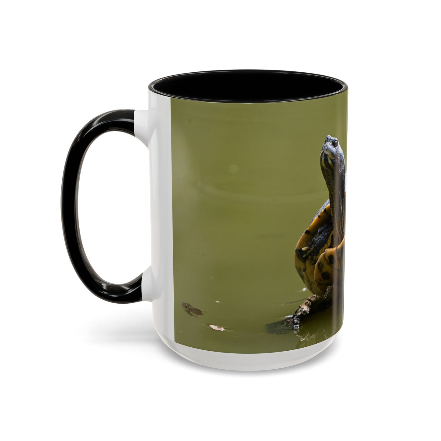 Turtle Coffee Mug — "Always Keep Your Head Up" Inspirational Accent Mug (11/15 oz)