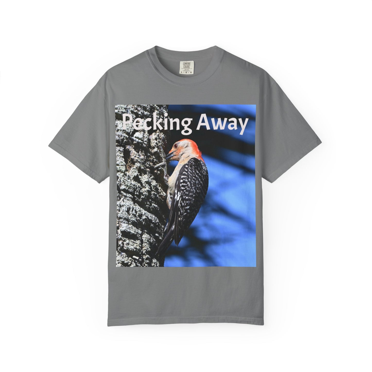 Nature Lover's Unisex T-Shirt - Eco-Friendly Tee with 'Pecking Away' Design, Gift for Birdwatchers, Nature Gifts, Casual Wear, [...]