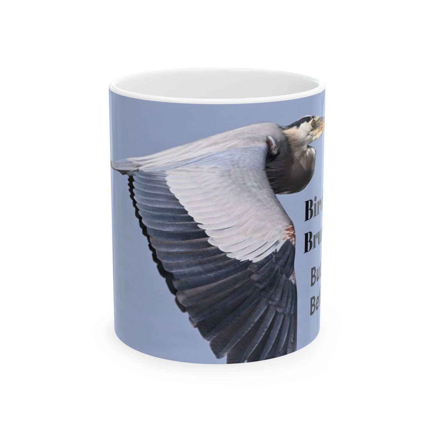 Birdwatcher's Ceramic Mug, Nature Lover Gift, Coffee Tea Cup, Birding Enthusiast, Unique Wildlife Mug, Brunch Lover's Coffee Cup