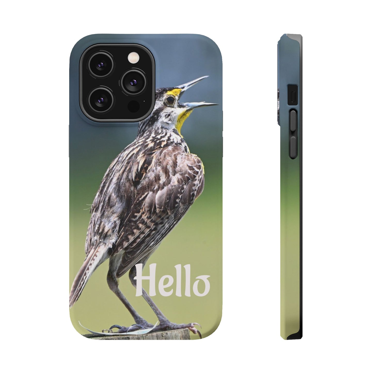 Bird-Themed Magnetic Tough Cases with 'Hello', Stylish Phone Protectors, Gifts for Nature Lovers, Birdwatching Accessories, Wildlife [...]