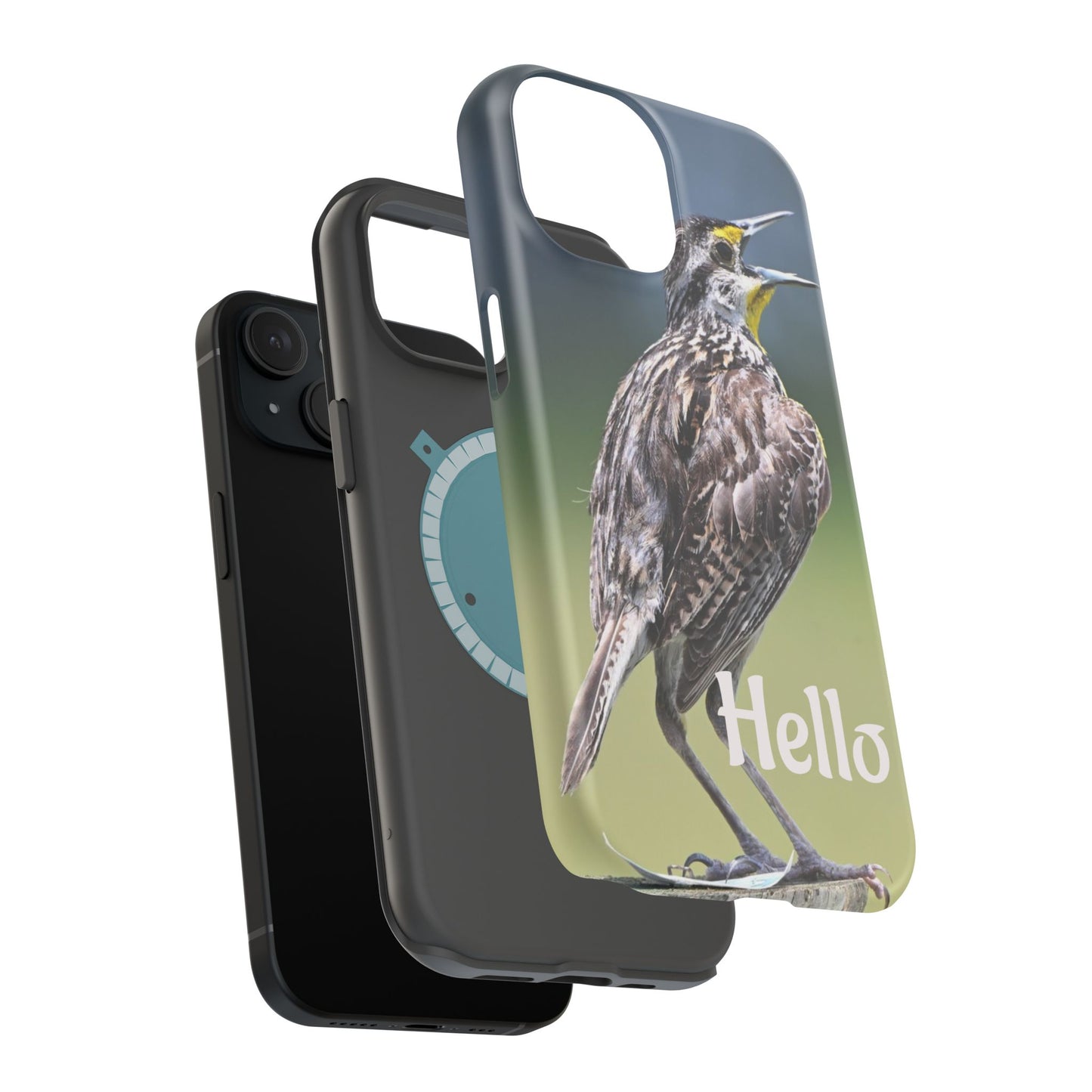 Bird-Themed Magnetic Tough Cases with 'Hello', Stylish Phone Protectors, Gifts for Nature Lovers, Birdwatching Accessories, Wildlife [...]