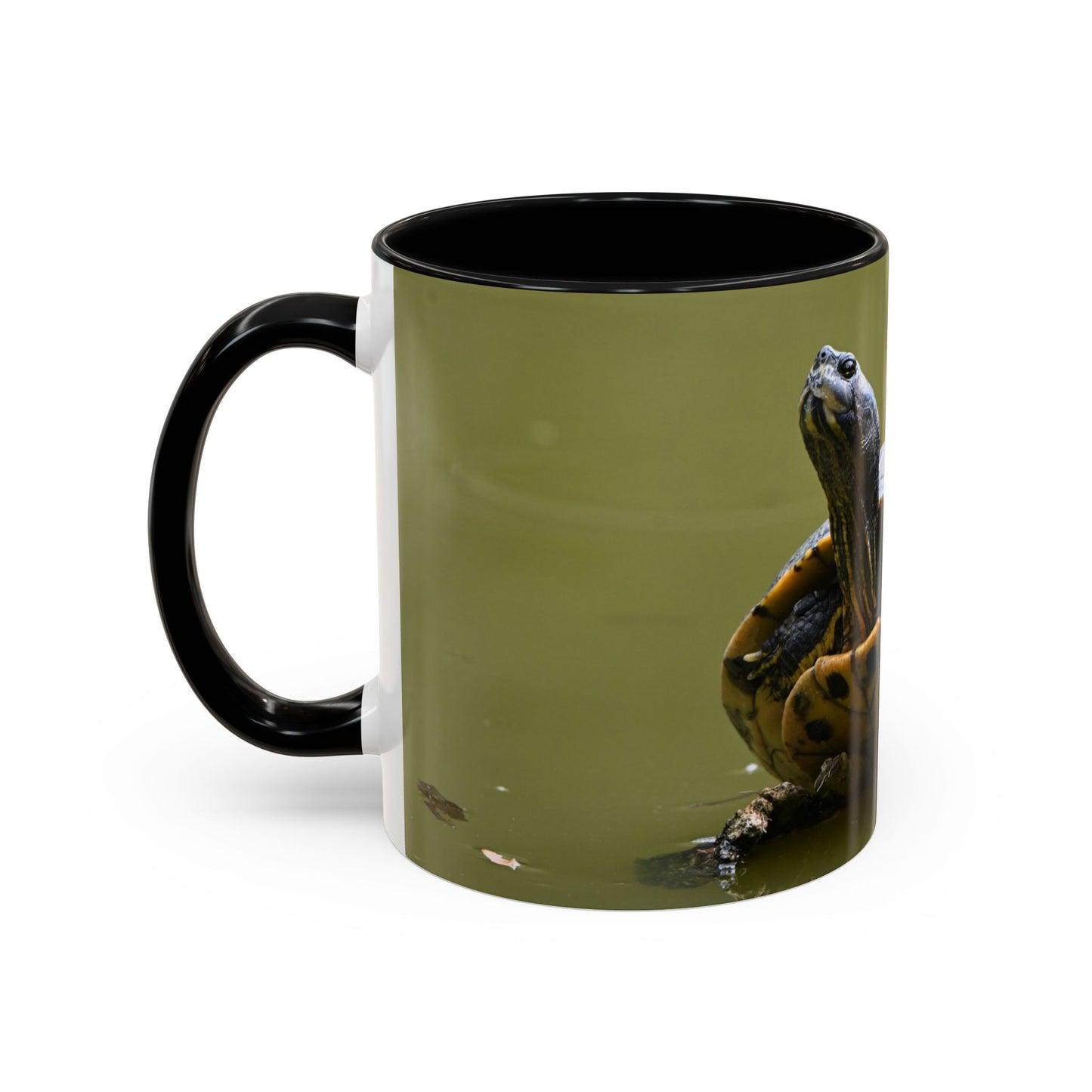 Turtle Coffee Mug — "Always Keep Your Head Up" Inspirational Accent Mug (11/15 oz)