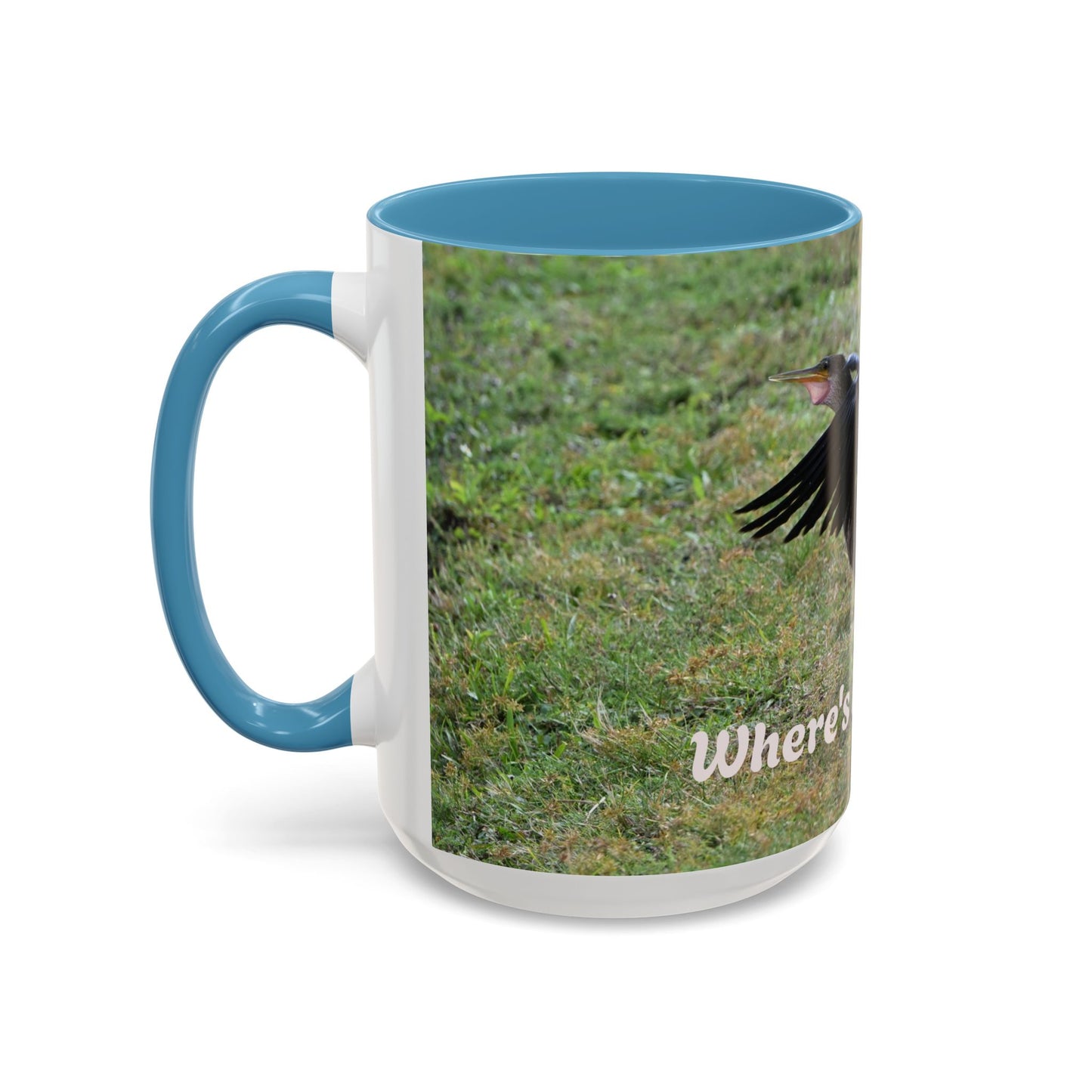 Where's My Coffee? Accent Coffee Mug – Funny Crow Bird Coffee Cup (11/15oz)