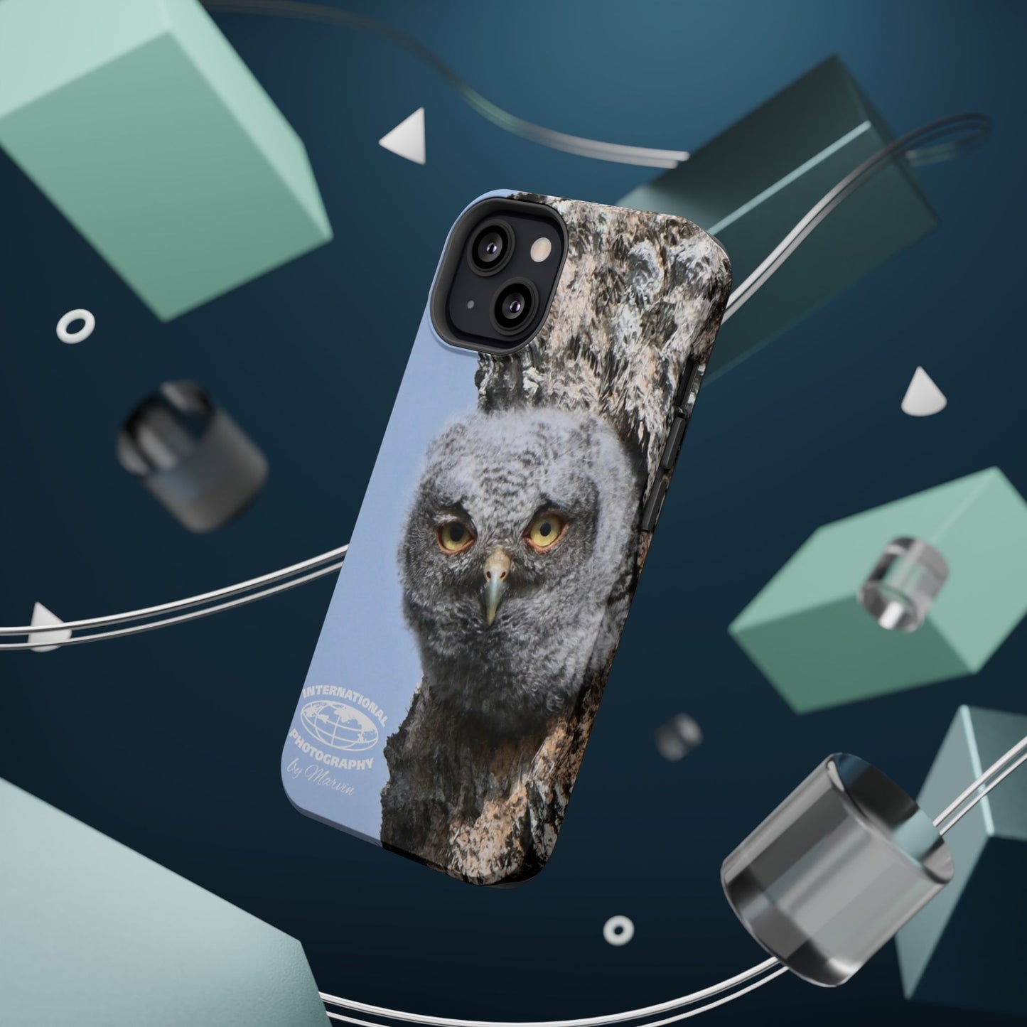 Owl Magnetic Tough Case, Wildlife Phone Case, Nature Lover Gift, Eco-Friendly Phone Cover, Customizable Phone Accessory