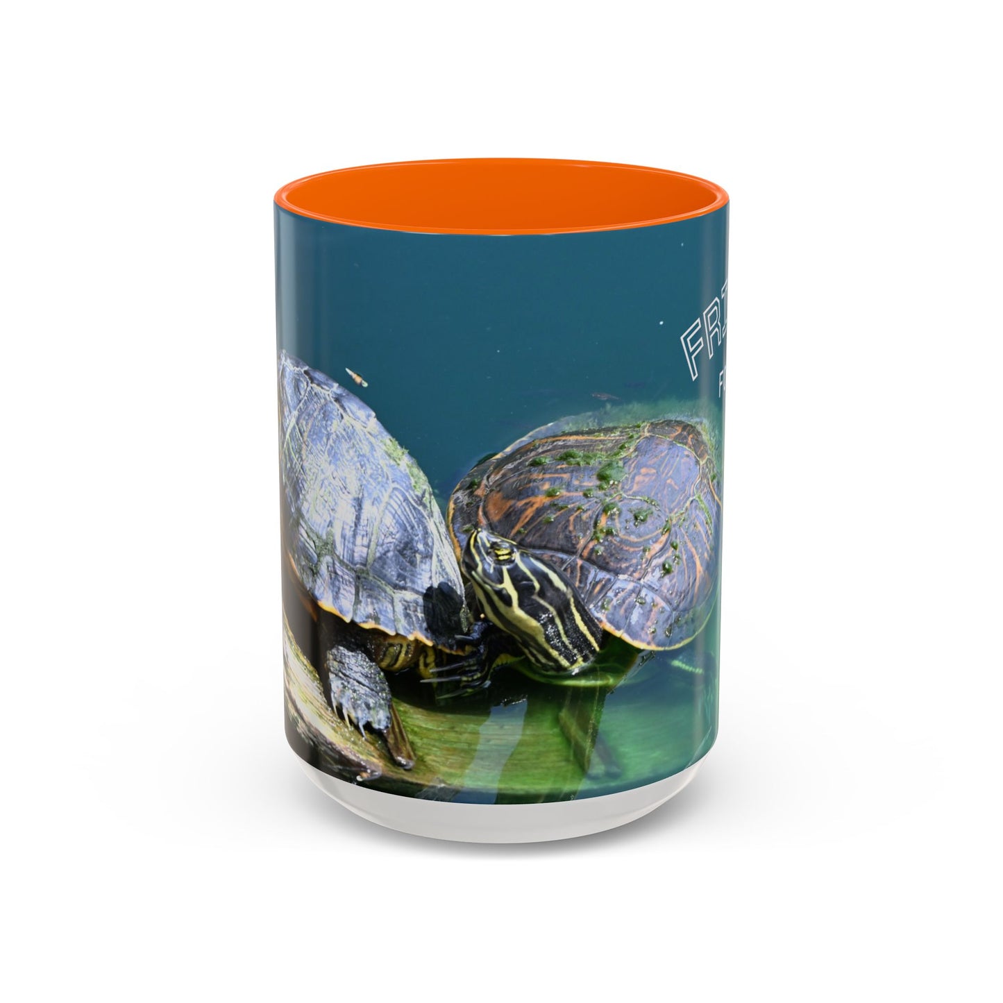 Friends Forever Turtle Accent Coffee Mug — 11/15oz Gift for Animal Lovers