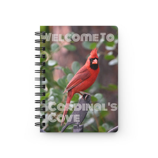 Cardinal Cove Spiral Bound Journal - Nature Lover's Notebook, Gift for Bird Enthusiasts, Travel Journal, Eco-Friendly Diary