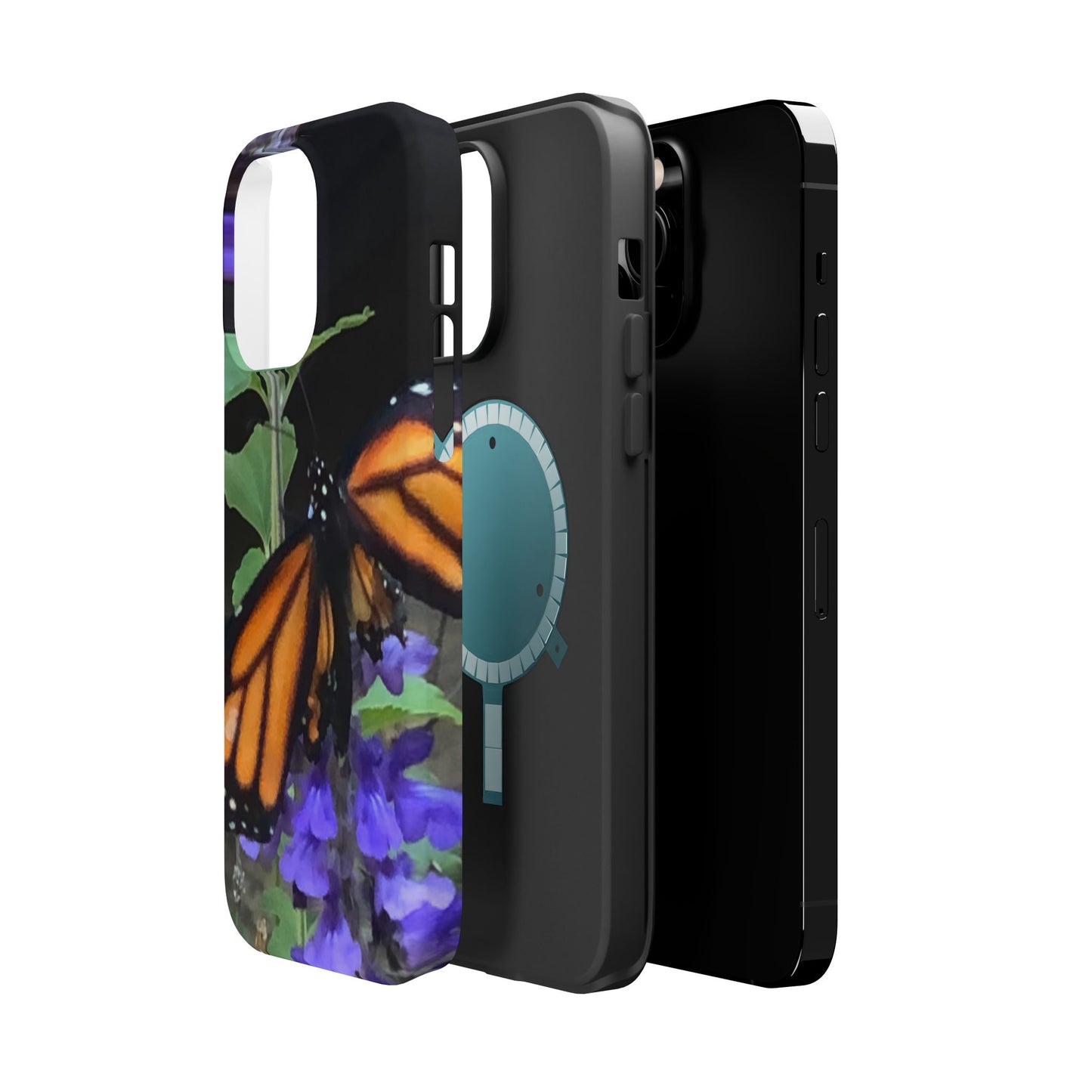 Butterfly Floral Magnetic Tough Cases, Nature Phone Cases, Gift for Nature Lovers, Eco-Friendly Cell Phone Case, Unique Smartphone Accessory