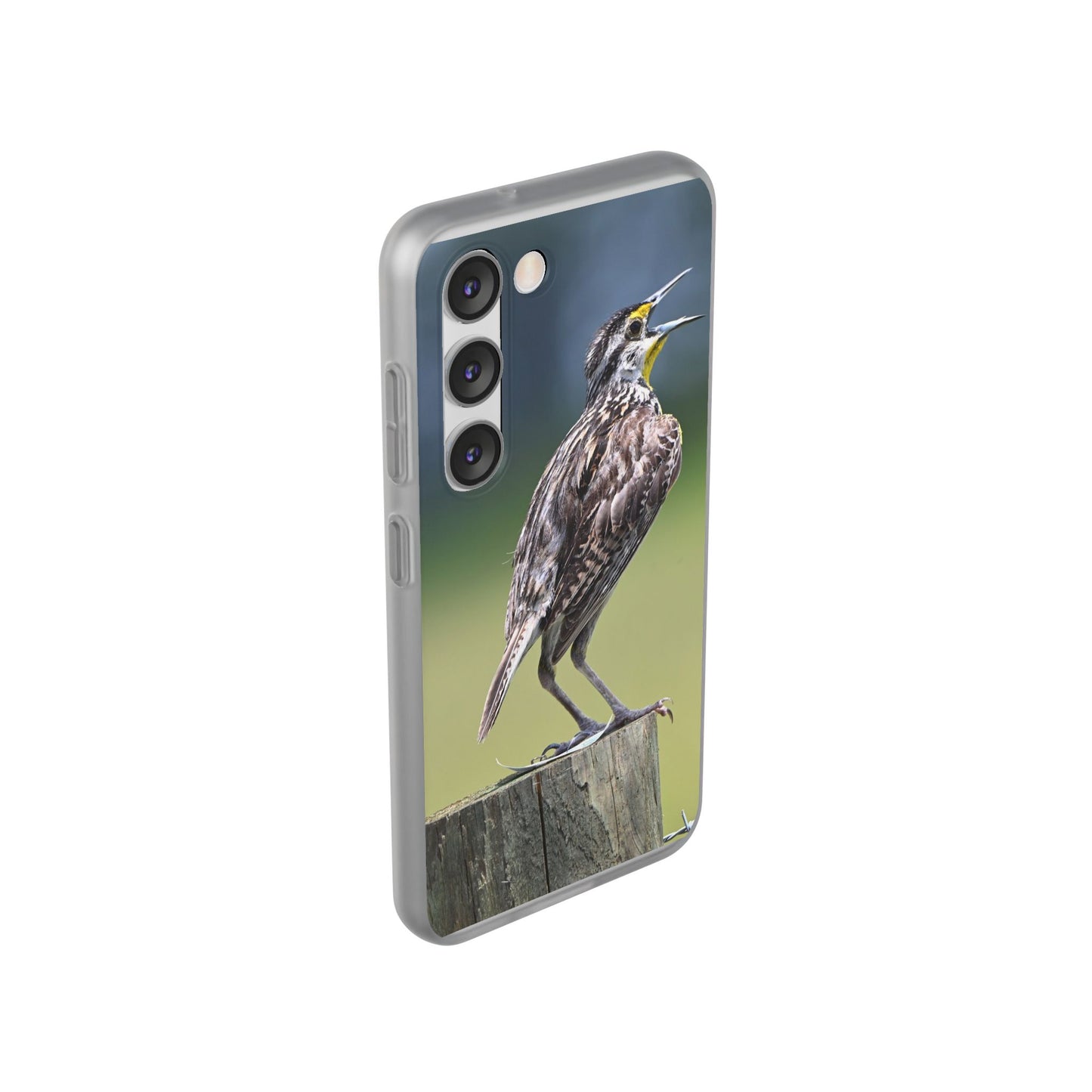 Singing Meadowlark Phone Case – Nature Bird Photo Flexi Case