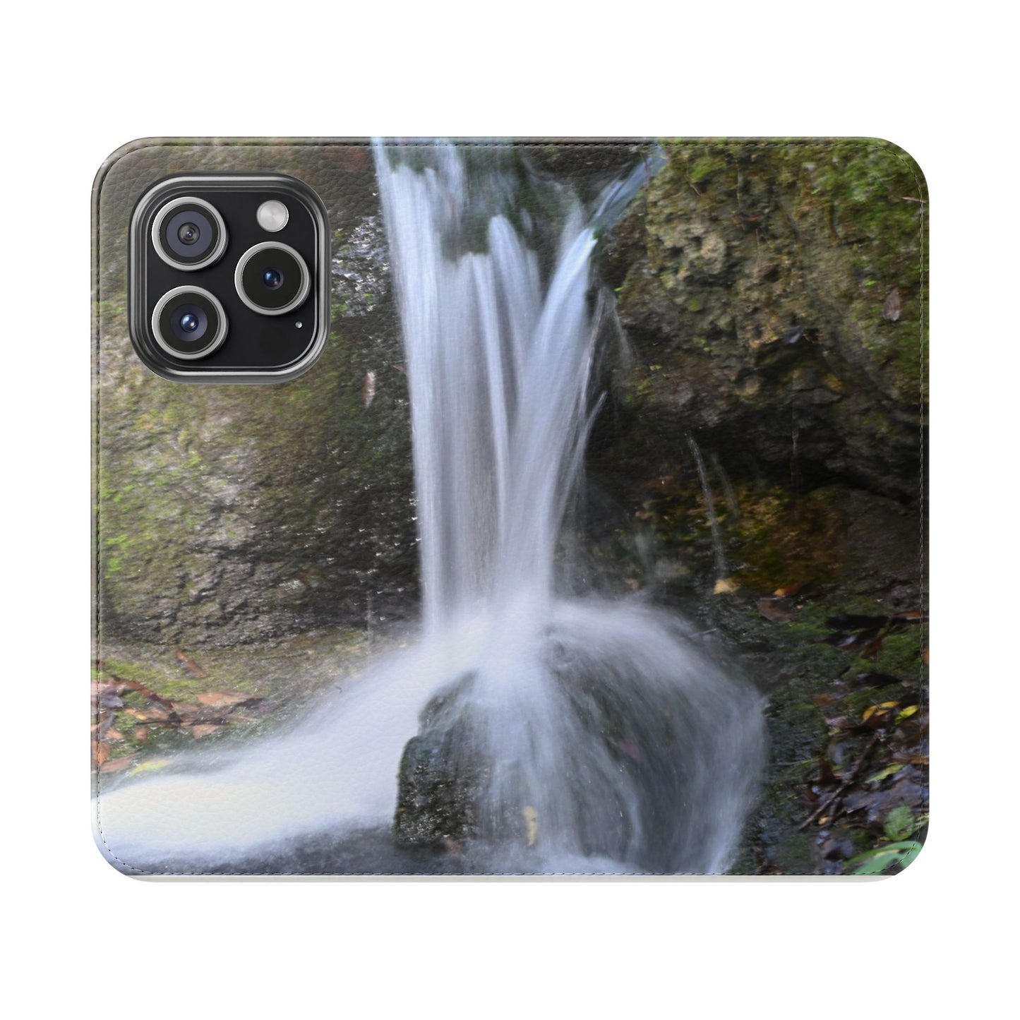 Scenic Waterfall Flip Case, Nature Phone Wallet, Eco-Friendly Phone Accessory, Gift for Nature Lovers, Travel Must-Have