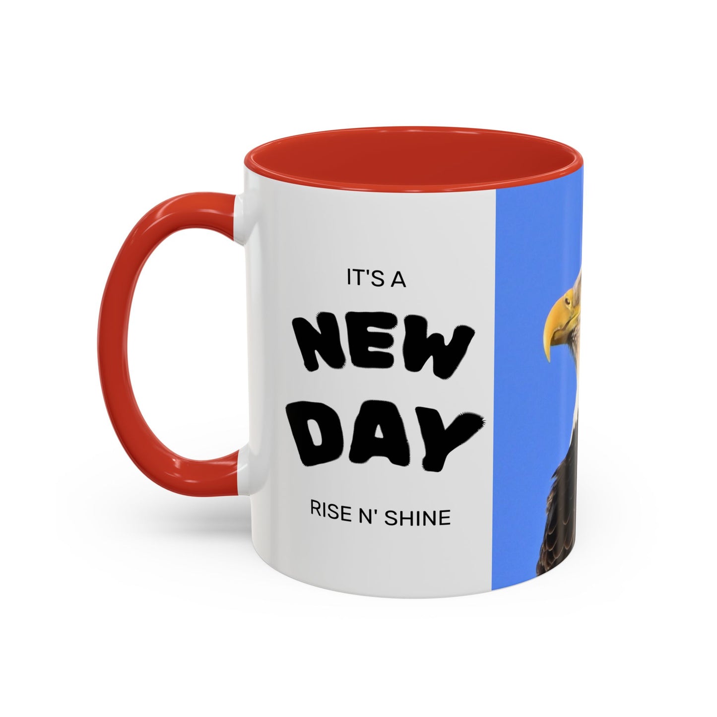 Bald Eagle Accent Coffee Mug – Patriotic Wildlife Ceramic 11/15oz