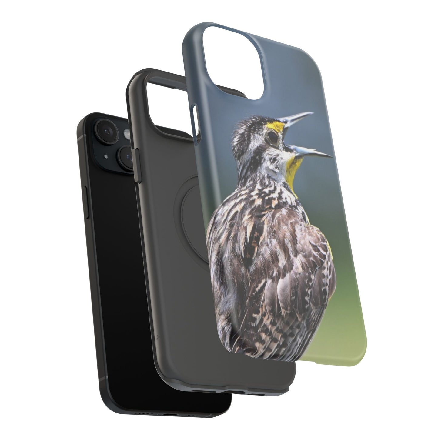 Western Meadowlark Photo Phone Case — Impact-Resistant Protective Cover