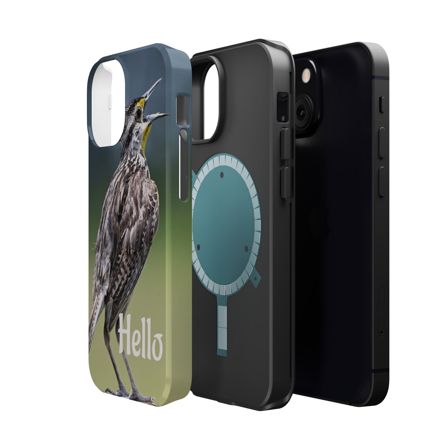 Bird-Themed Magnetic Tough Cases with 'Hello', Stylish Phone Protectors, Gifts for Nature Lovers, Birdwatching Accessories, Wildlife [...]