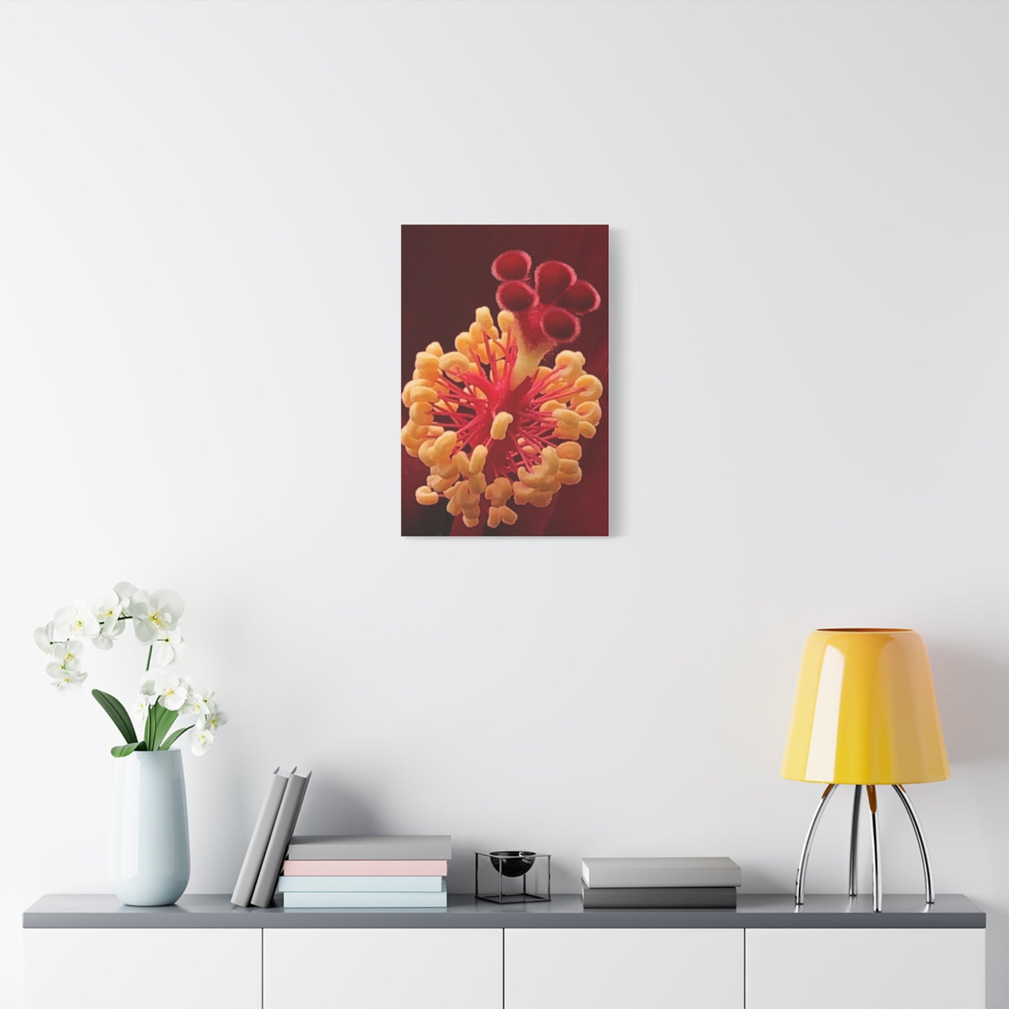 Floral Canvas Art Print, Stretched Wall Decor, Home Decor, Botanical Artwork, Modern Wall Art, Gift for Flower Lovers