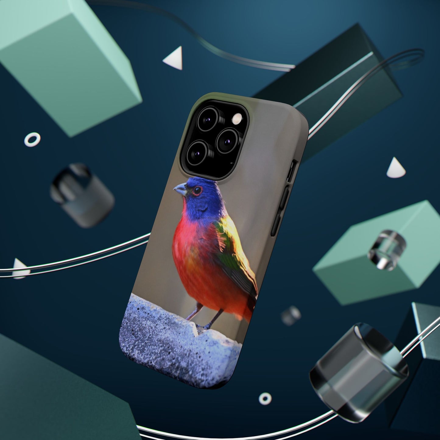Colorful Bird Phone Case, Magnetic Tough Cases, Nature Lover Gift, Wildlife Phone Cover, Eco-Friendly Tech Accessories